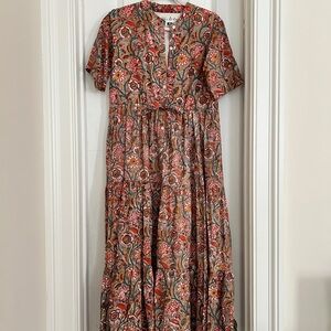 Fox & Hen Bohemian Floral Maxi Dress with POCKETS